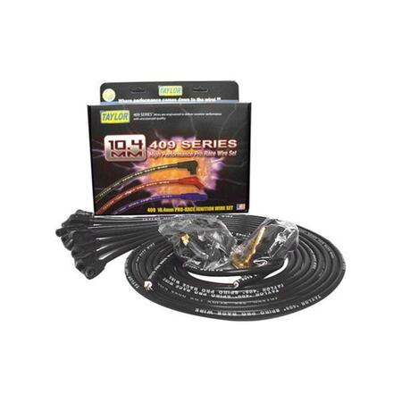 TAYLOR CABLE 135 deg Spiro Pro Race Ignition Wire Set, Black for 8 Cylinders Engine 79053